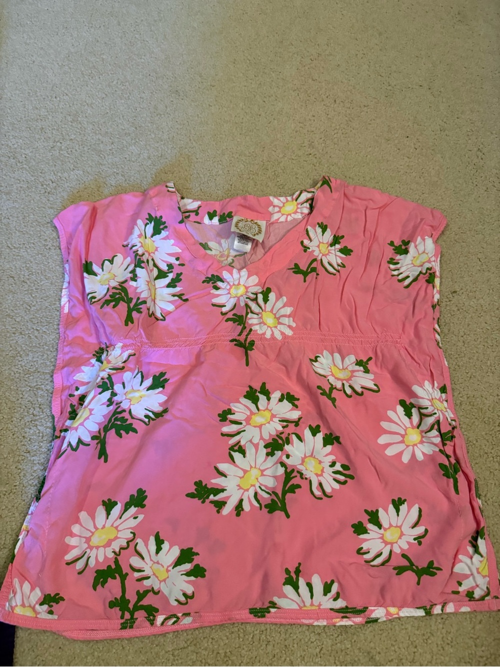 The Beaufort Bonnet Company Pink Floral Kids Swim Coverup